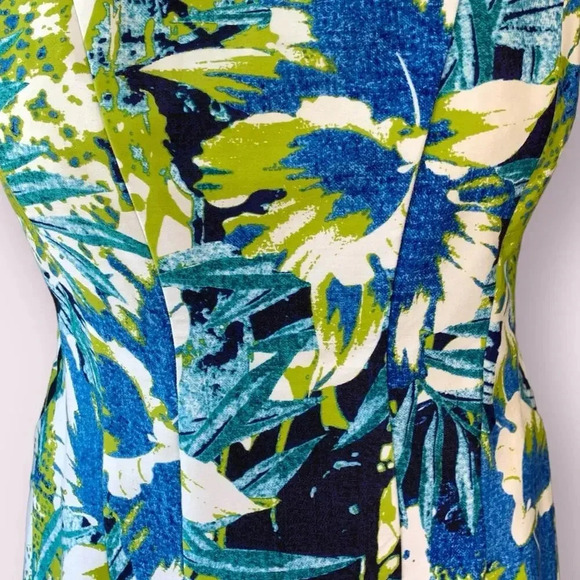 Nine West Floral Sleeveless Fit and Flare Shift Party Dress Size 10 Multicolor - Picture 12 of 16
